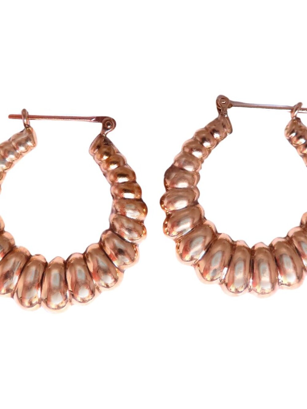 Semi Hoop Classic Lever Clip Earrings 14kt gold*